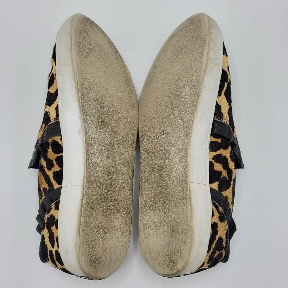 Kate Spade New York Ponyhair Leopard Animal Print Slip-On Sneakers size 7.5 M - Picture 12 of 12